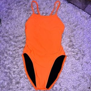 Orange jolyn onesie